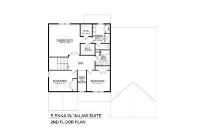 Sienna Base with In-Law Suite - 2nd Floor. Sienna New Home in Drums, PA