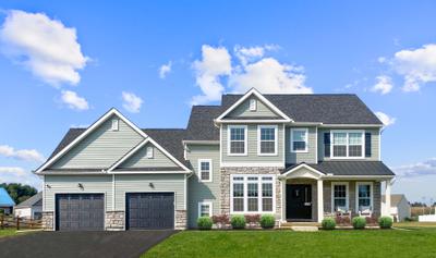 Bellwood Country Exterior. Bellwood New Home in Tatamy, PA