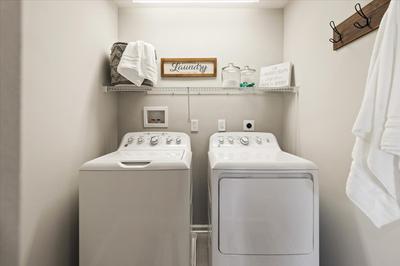 Morgan 2nd Floor Laundry Room. 4br New Home in Tatamy, PA