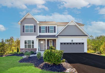 Morgan Traditional Exterior. 2,648sf New Home in Tatamy, PA