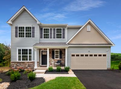 Madison Traditional Exterior. 4br New Home in Tatamy, PA