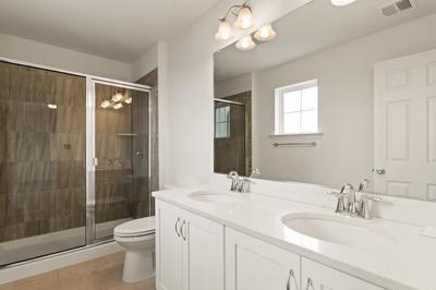 Whitehall Owner's Bath. 2,746sf New Home in Schnecksville, PA