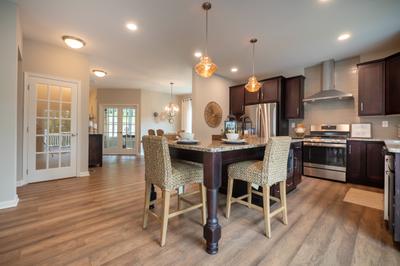 Madison Kitchen with Optional Extended Island. New Home in Tatamy, PA