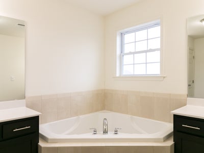Breckenridge Owner's Bath. 4br New Home in Mountain Top, PA