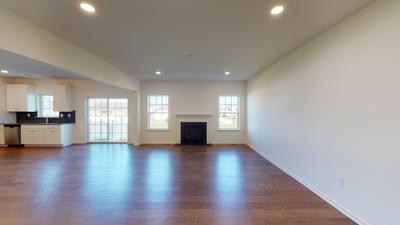 Folino GreaFolino Great Room with Optional Fireplacet Room with Optional Gas Fireplace. 2,134sf New Home in White Haven, PA