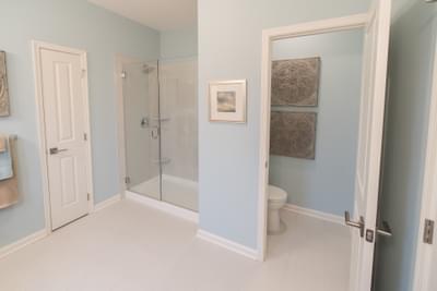 Meridian Owner's Bath. Meridian New Home in Center Valley, PA