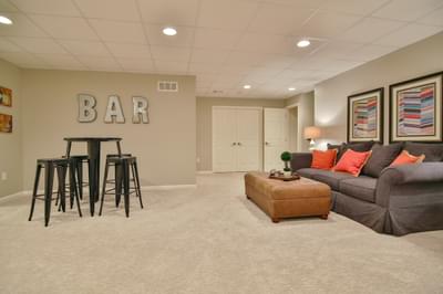 Sienna Optional Finished Basement. Sienna New Home in Center Valley, PA