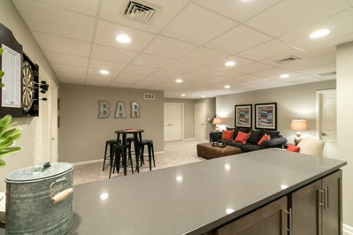 Sienna Optional Finished Basement. Sienna New Home in Drums, PA