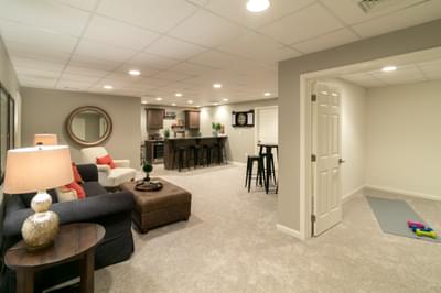 Sienna Optional Finished Basement. Sienna New Home in Bushkill Township, PA