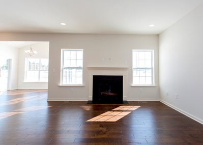 St. Andrews Great Room with Optional Fireplace. White Haven, PA New Home