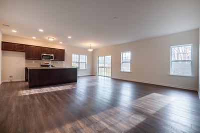 Pinehurst Kitchen & Great Room. 1,530sf New Home in White Haven, PA