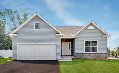 Pinehurst Traditional Exterior. 3br New Home in White Haven, PA