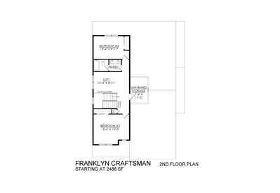 Craftsman Base - 2nd Floor. 2,486sf New Home in Drums, PA