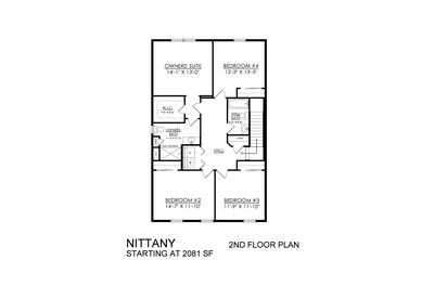 Nittany Base - 2nd Floor. Mountain Top, PA New Home