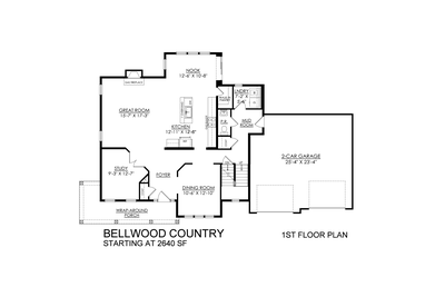 Bellwood Country Base - 1st Floor. Tatamy, PA New Home