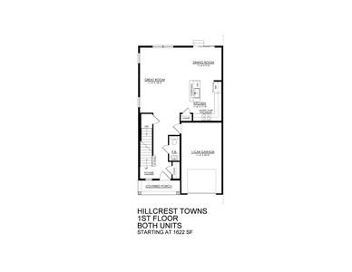 Hillcrest Towns - 1st Floor Base. 1,622sf New Home in Mountain Top, PA