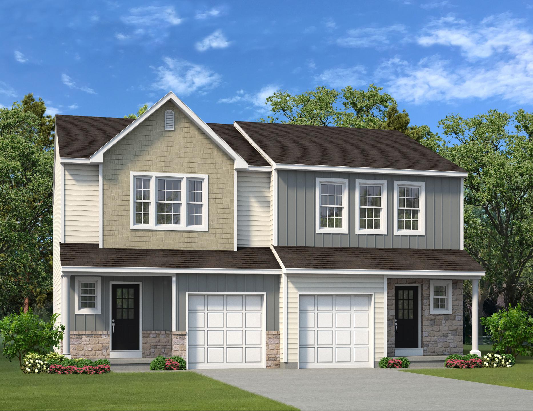 The Towns at Woods Edge New Home in Drums PA - Sand Springs