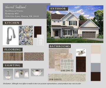 NW-51 Color Selections. 2,700sf New Home in Easton, PA