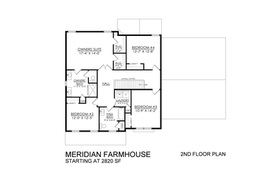 Farmhouse Base - 2nd Floor. Easton, PA New Home