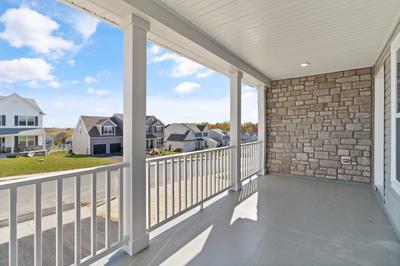 Whitehall Covered Front Porch. 4br New Home in Schnecksville, PA