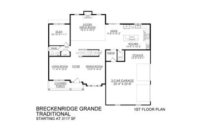 Breckenridge Grande Traditional Base - Side Entry - 1st Floor. New Home in Easton, PA