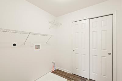 Delaware Towns 2nd Floor Laundry Room. 2,380sf New Home in Easton, PA