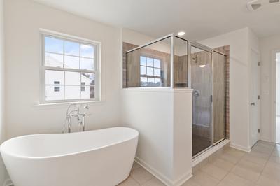 Churchill Owner's Bath with Optional Slipper Tub. 3,060sf New Home in Bushkill Township, PA