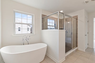 Churchill Owner's Bath with Optional Slipper Tub. 3,060sf New Home in Center Valley, PA