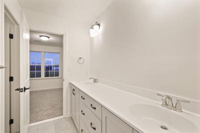 Jereford Jack-n-Jill Bathroom. 3,442sf New Home in Center Valley, PA