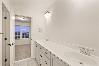 Juniper Jack-n-Jill Bathroom. 4br New Home in Center Valley, PA