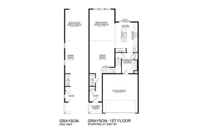 Grayson Base - 1st Floor. New Home in Easton, PA