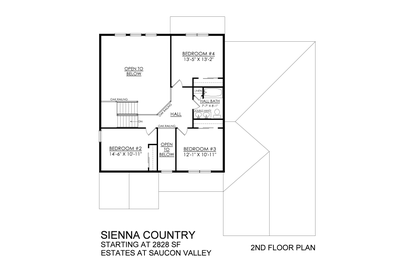 Sienna Base - Estates at Saucon Valley - 2nd Floor. Sienna New Home in Center Valley, PA