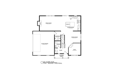 TF-04 1st Floor Plan. New Home in Tatamy, PA