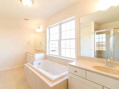 Preakness Owner's Suite with Optional Soaking Tub. Preakness New Home in Center Valley, PA