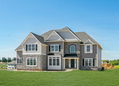 Preakness Traditional Exterior. 3,720sf New Home in Center Valley, PA