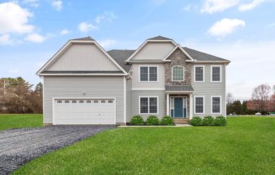 Churchill Traditional Exterior. 4br New Home in Bushkill Township, PA