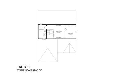 Laurel Base - 2nd Floor. Laurel New Home in Drums, PA