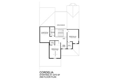 RV-46 - 2nd Floor Plan. 2,373sf New Home in Easton, PA
