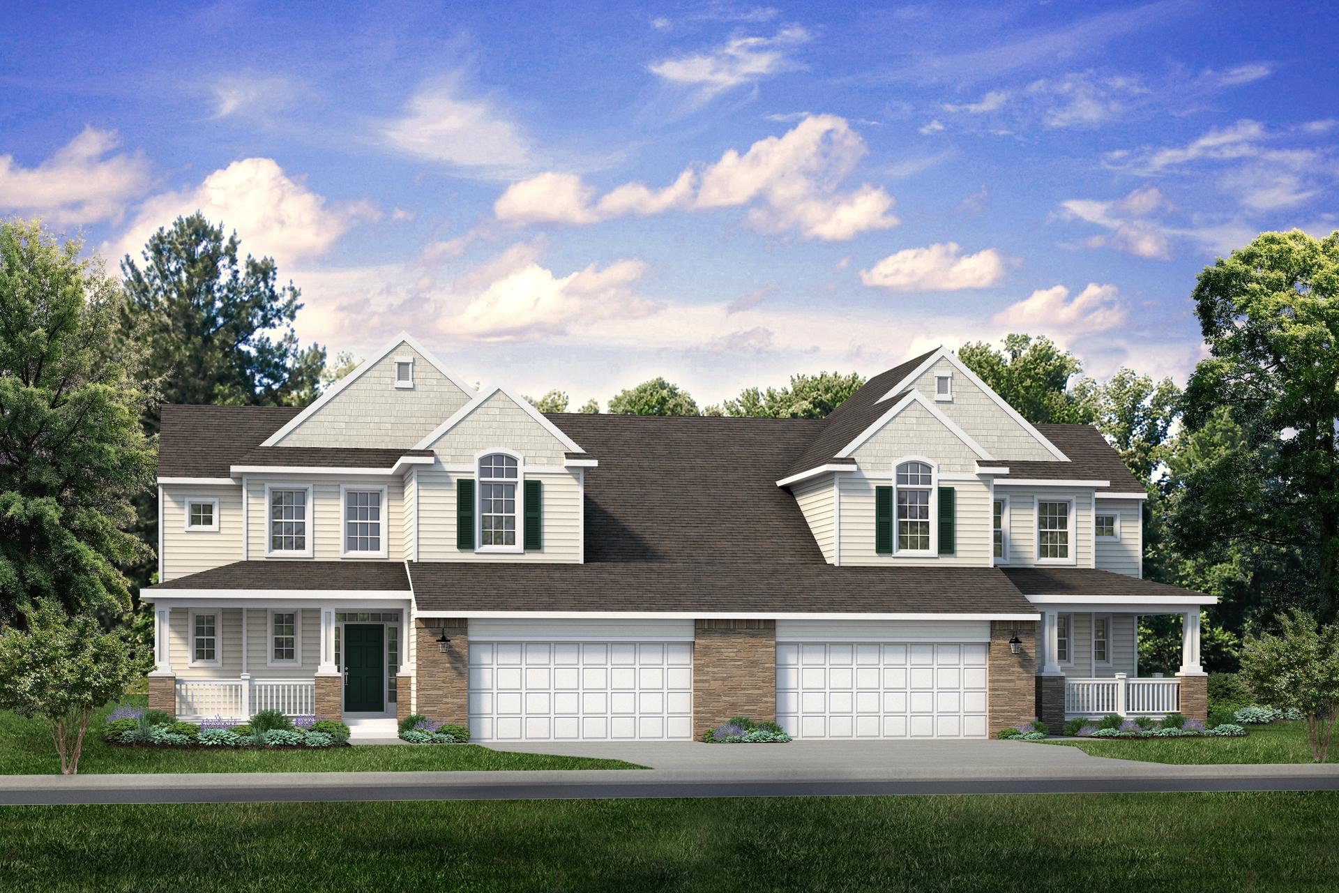 The Cordelia Twins New Home in Easton PA - Riverview Estates Active Adult