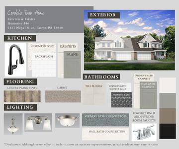 RV-46 Color Selections. 2,373sf New Home in Easton, PA