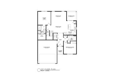 RE-24 1st Floor Plan. Drums, PA New Home