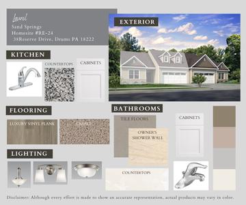 RE-24 Color Selections. 1,788sf New Home in Drums, PA