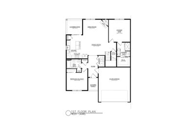 RE-23 1st Floor Plan. 1,788sf New Home in Drums, PA