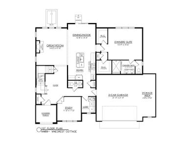 NW-89 1st Floor Plan. Easton, PA New Home