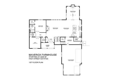 Farmhouse Base - High Street Estates - 1st Floor. 5br New Home in Bushkill Township, PA