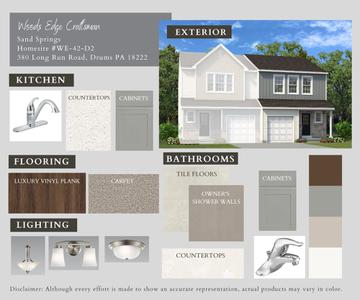 SS-42D-2 Color Selections. 3br New Home in Drums, PA
