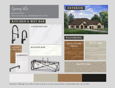 EP-34 Color Selections. 3,068sf New Home in Bethlehem, PA