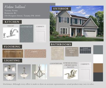 TF-04 Color Selections. New Home in Tatamy, PA