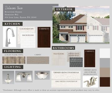 RV-62 Color Selections. 3br New Home in Easton, PA