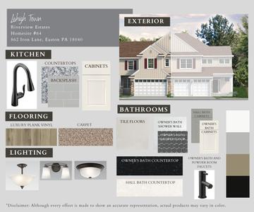 RV-64 Color Selections. 3br New Home in Easton, PA